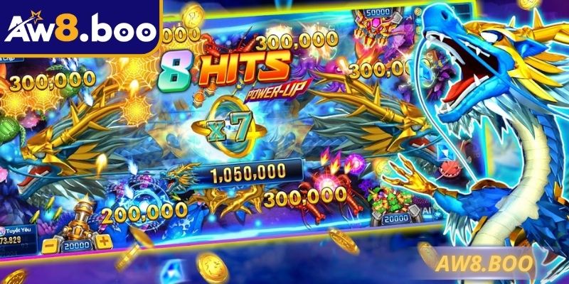 Hiệu ứng sống động tại bắn cá Long Vương trên AW8