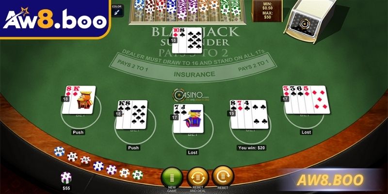 Blackjack online phụ thuộc chiến lược và may mắn