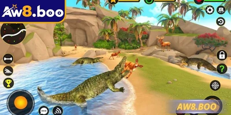 Có nhiều biểu tượng trong game bắn cá sấu