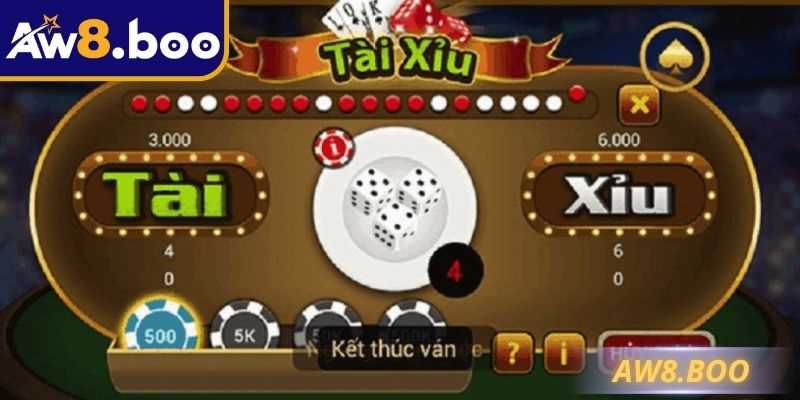 Đặt cược tài xỉu online và chờ hệ thống công bố kết quả