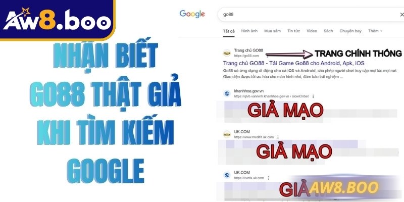 Thực trạng Go88 bị giả mạo đang là vấn đề cần quan tâm