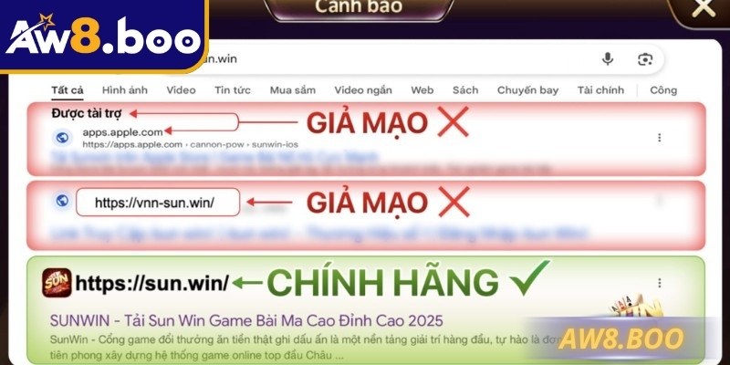 Kiểm tra Sunwin thật giả là việc làm cần thiết để phòng tránh lừa đảo
