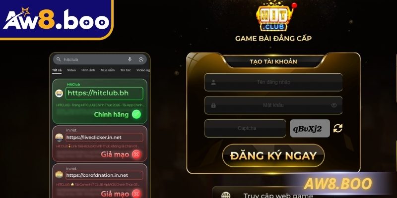 Vào đường link chuẩn bằng phần mềm 1.1.1.1 